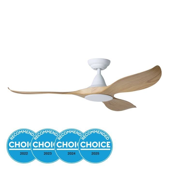 Eglo NOOSA 60 DC FAN WHT/BLACKBUTT