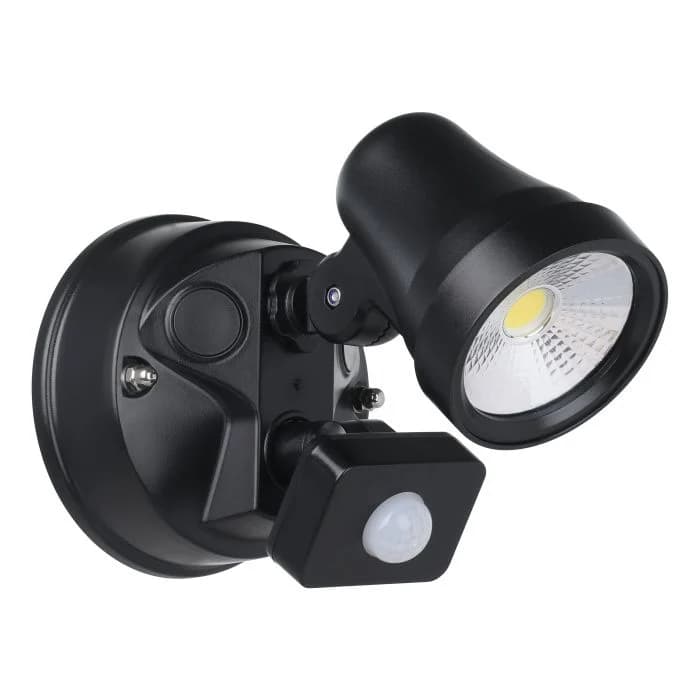 Eglo Coastguard External Spotlight 1x15W LED TRI-Colour Black With Sensor