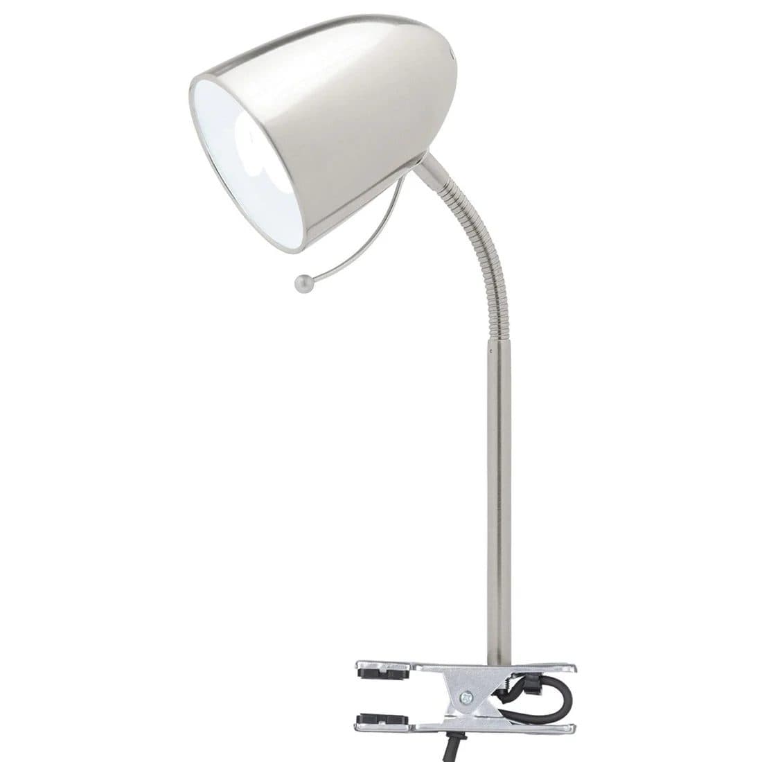 Mercator Sara E27 Clamp Lamp Sara Brushed Chrome