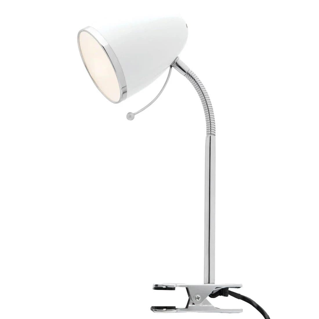 Mercator Sara E27 Clamp Lamp Sara White
