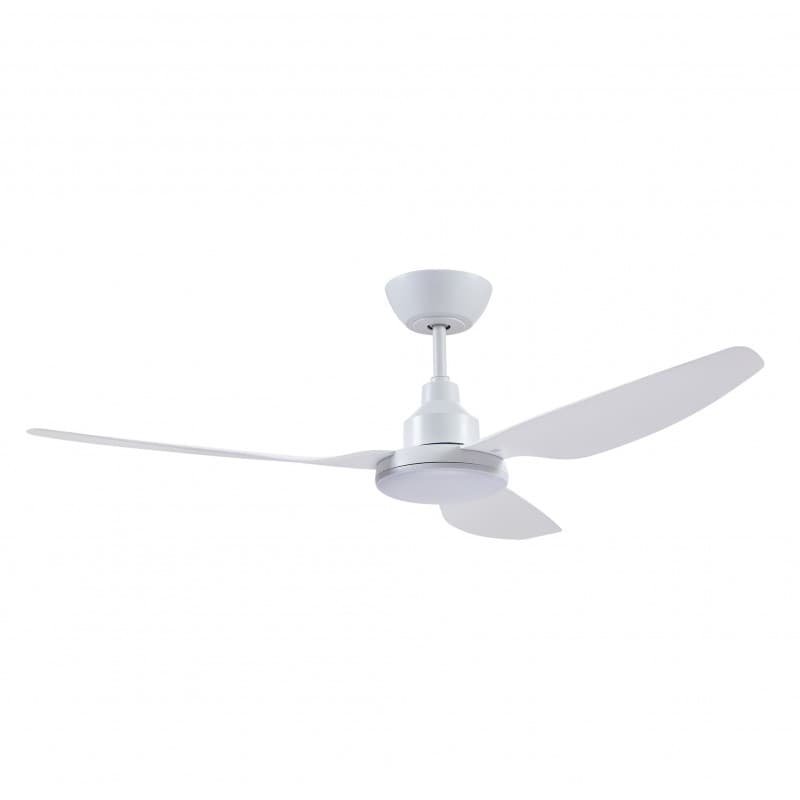 Ventair Glacier Dc - 48"/1200Mm Dc 3 Blade Ceiling Fan With 20W Tri Cct Led Light - White - Remote Incl - Indoor/Covered Outdoor