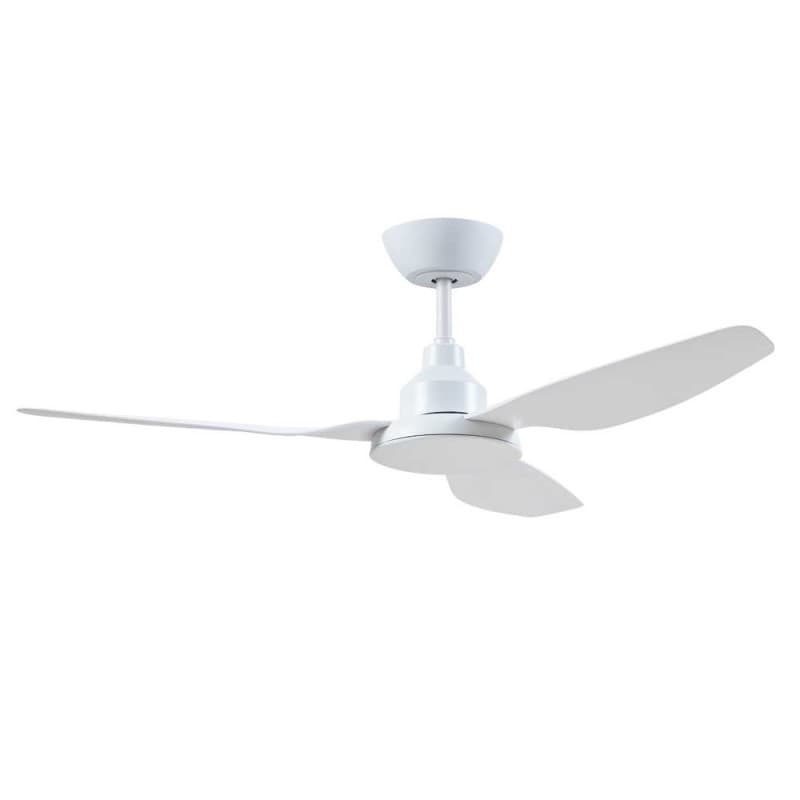 Ventair Glacier Dc - 48"/1200Mm Dc 3 Blade Ceiling Fan - White - Remote Incl - Indoor/Covered Outdoor