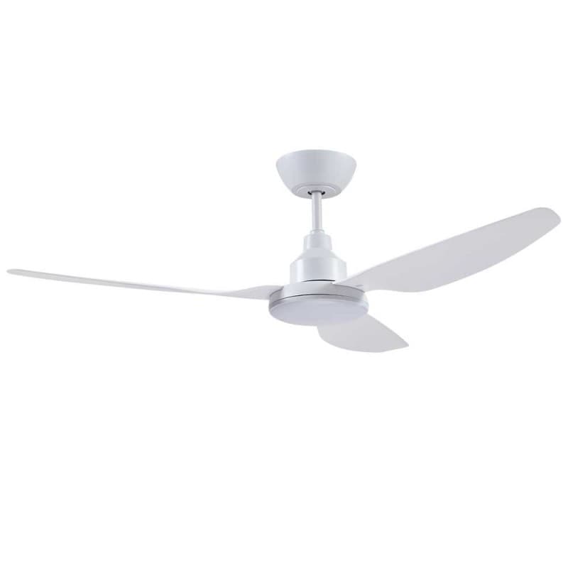 Ventair Glacier Dc - 52"/1300Mm Dc 3 Blade Ceiling Fan With 20W Tri Cct Led Light - White - Remote Incl - Indoor/Covered Outdoor
