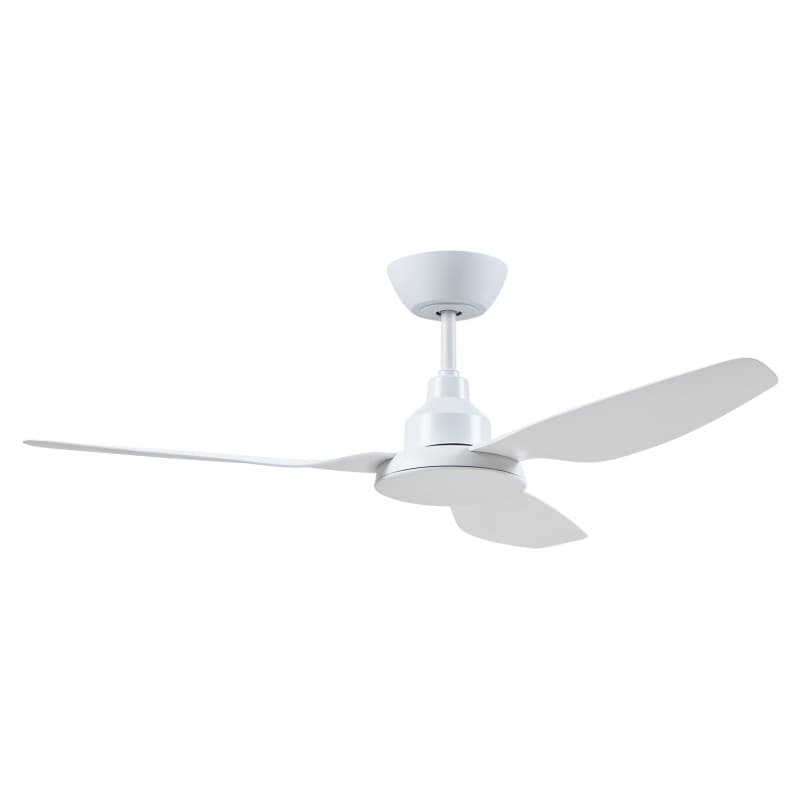 Ventair Glacier Dc - 52"/1300Mm Dc 3 Blade Ceiling Fan - White - Remote Incl - Indoor/Covered Outdoor