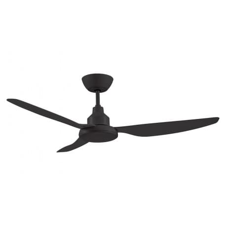Ventair Glacier Dc - 56"/1400Mm Dc 3 Blade Ceiling Fan - Black - Remote Incl - Indoor/Covered Outdoor