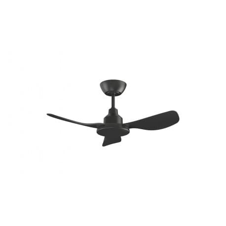 Ventair Glacier Dc - 36"/900Mm Dc 3 Blade Ceiling Fan - Black - Remote Incl - Indoor/Covered Outdoor