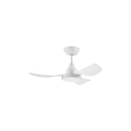 Ventair Glacier Dc - 36"/900Mm Dc 3 Blade Ceiling Fan With 20W Tri Cct Led Light - White - Remote Incl - Indoor/Covered Outdoor