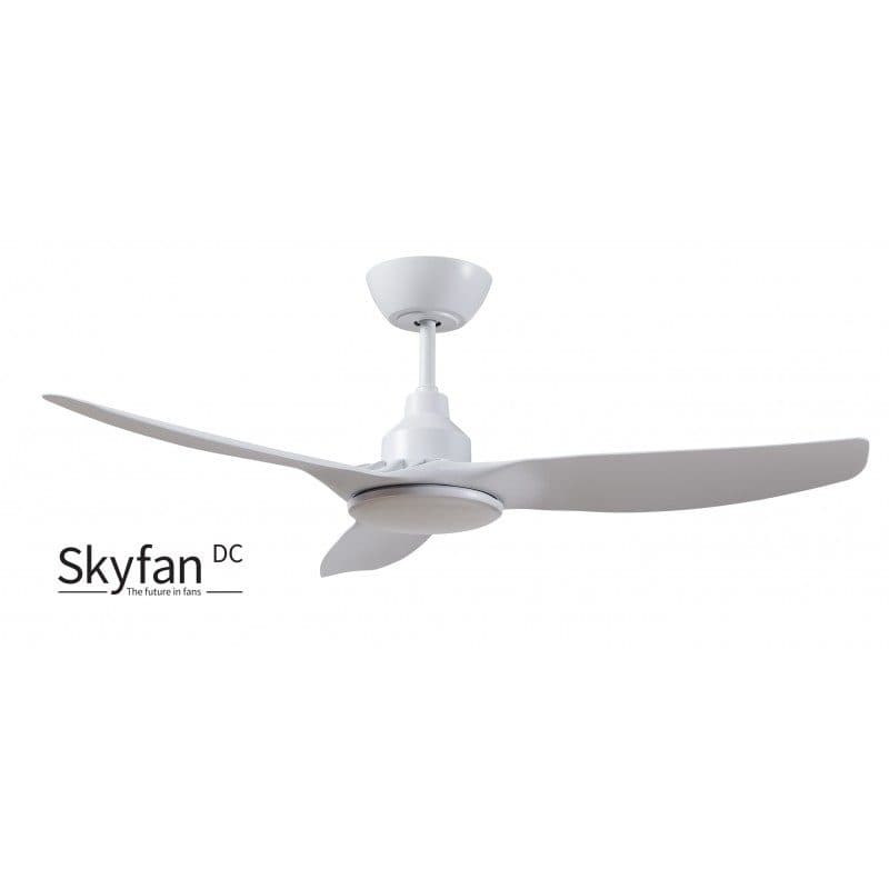 Ventair Skyfan - 48"/1200Mm Glass Fibre Composite 3 Blade Dc Ceiling Fan With 20W Tri Cct Led Light - White - Indoor/Covered Outdoor