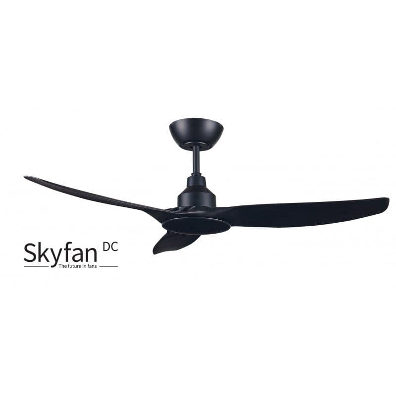Ventair Skyfan - 52"/1300Mm Glass Fibre Composite 3 Blade Dc Ceiling Fan - Black - Indoor/Covered Outdoor