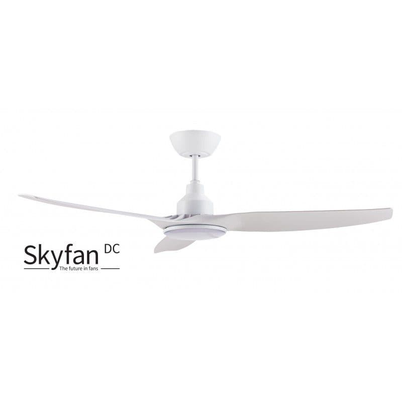 Ventair Skyfan - 52"/1300Mm Glass Fibre Composite 3 Blade Dc Ceiling Fan With 20W Tri Cct Led Light - White - Indoor/Covered Outdoor