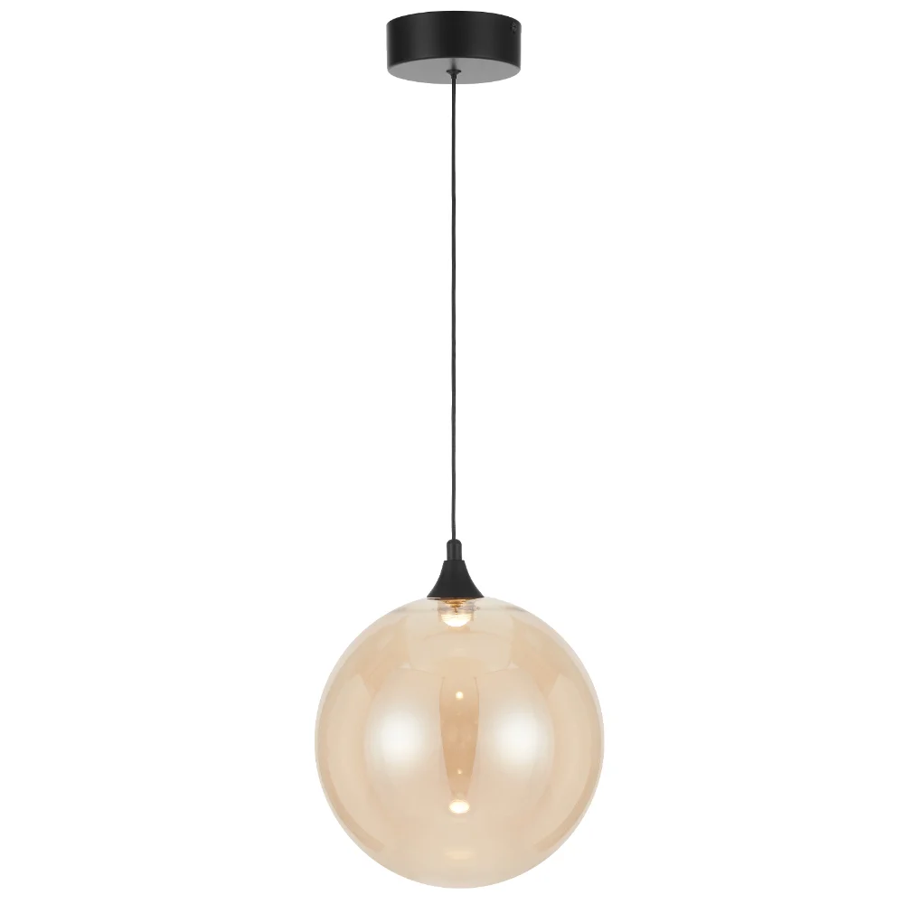 Telbix Kupla 1Lt Pendant Black/Champagne