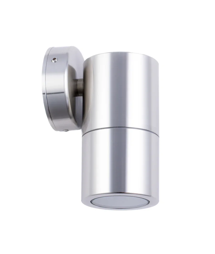 CLA Pillar Fixed GU10 316 Stainless Steel IP65 Round Base Plate