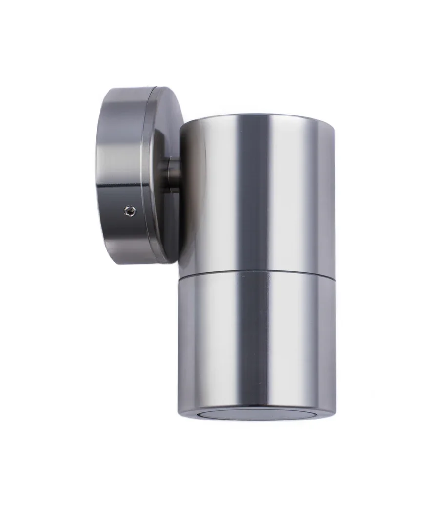CLA Pillar Fixed GU10 Titanium IP65 Round Base Plate