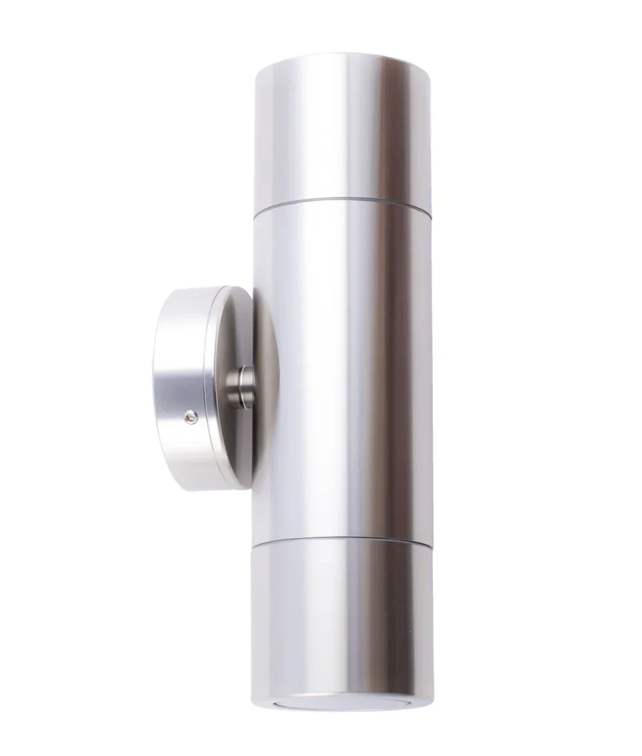 CLA Pillar Up Down GU10 316 Stainless Steel IP65 Round Base Plate