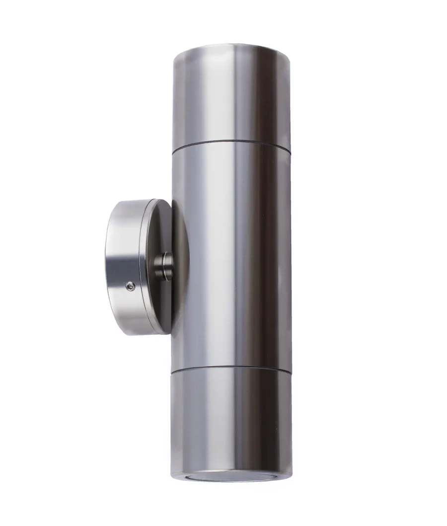 CLA Pillar Up Down GU10 Titanium IP65 Round Base Plate