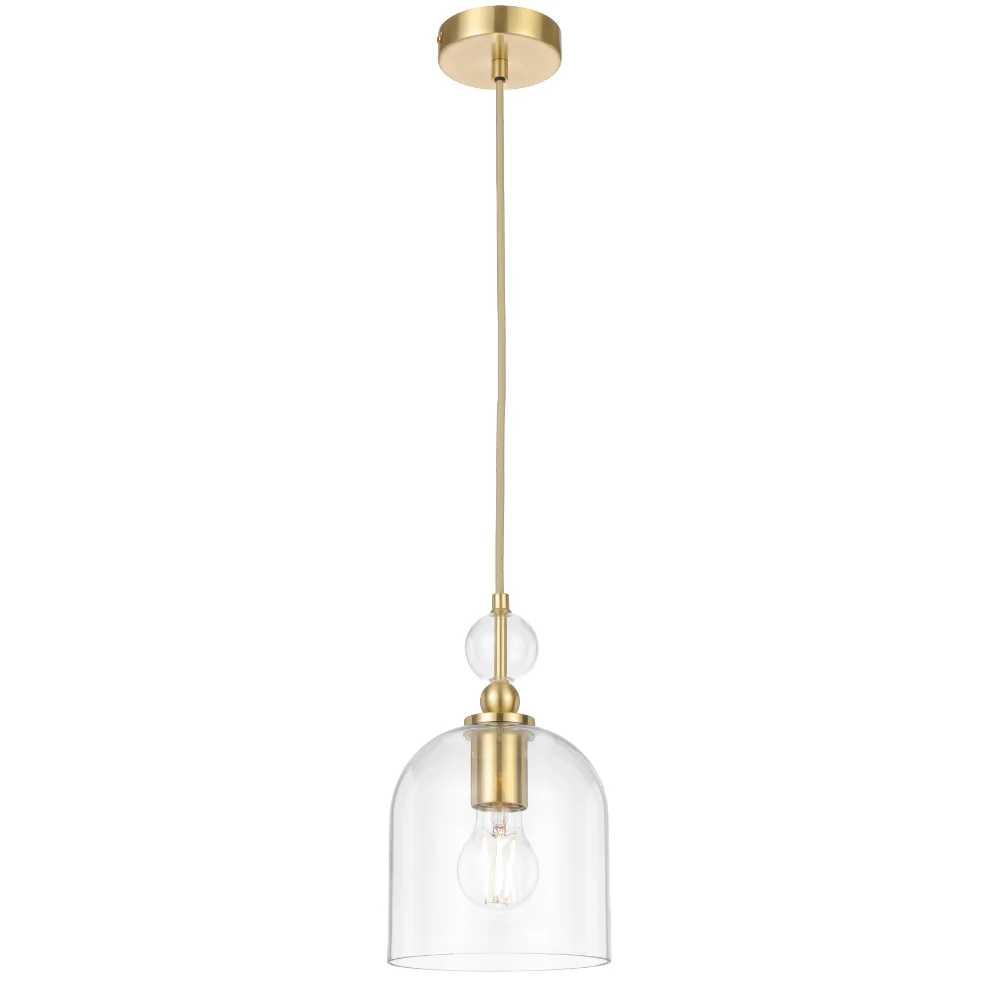 Telbix Rotif Pendant Brass Matte/Clear