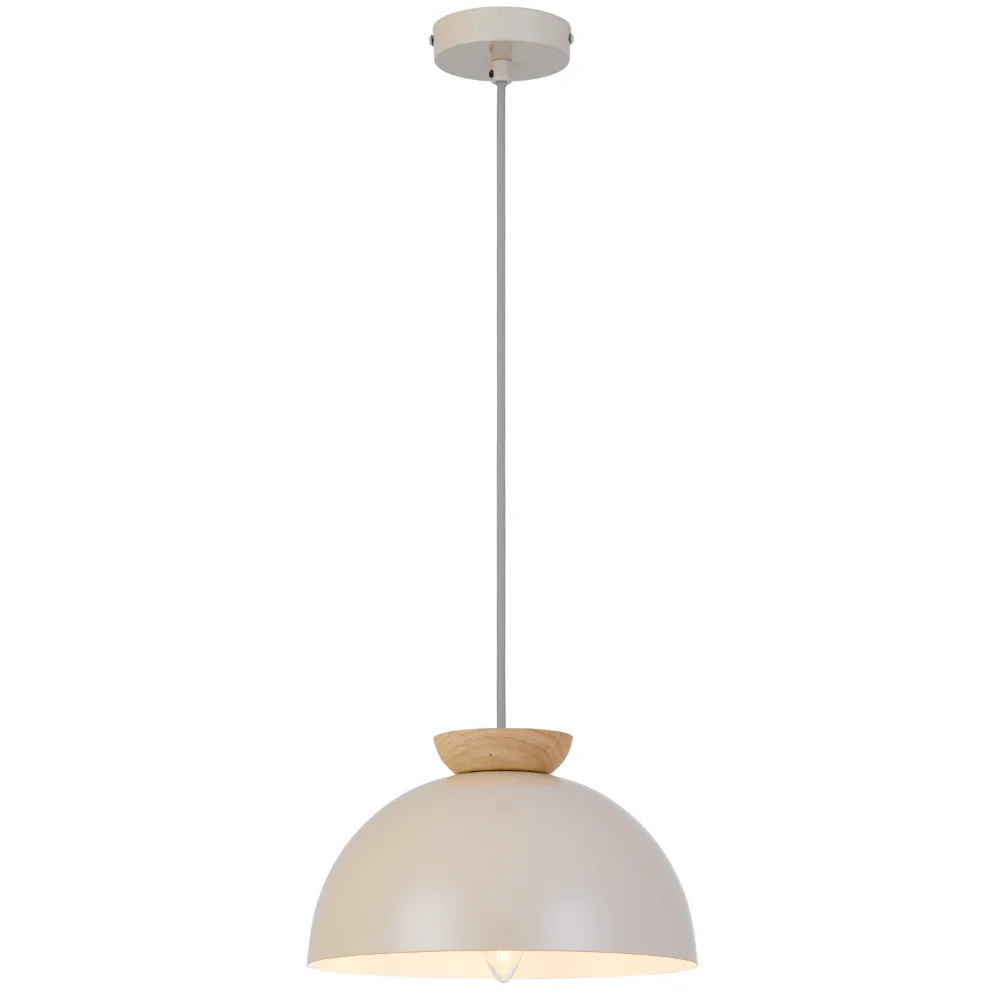 Telbix Sovin 25 Pendant Glossy Taupe/Oak