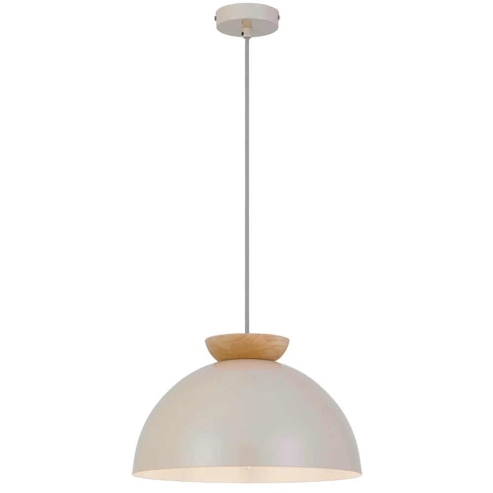 Telbix Sovin 35 Pendant Glossy Taupe/Oak